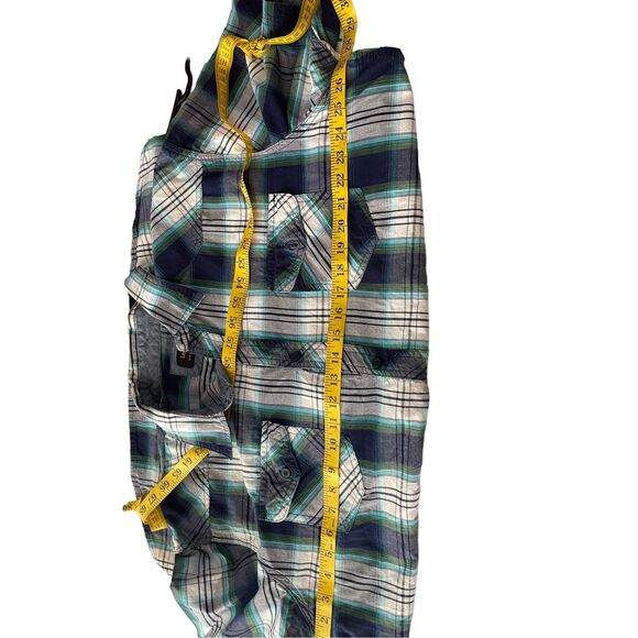 NWOT Lee Men's Green & Black Gingham Short Sleeve Buttons Up Shirt Size XXL - Picture 4 of 10